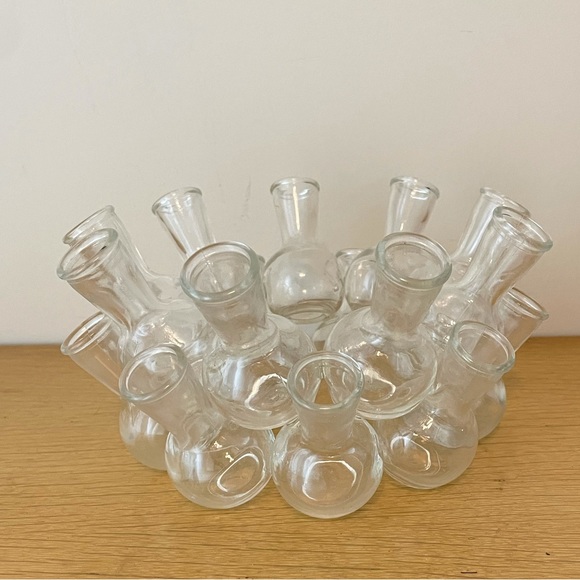 Vintage Plant Propagation Station Test Tube Beaker Bud Vase Cluster of 18 Flower - Picture 3 of 12